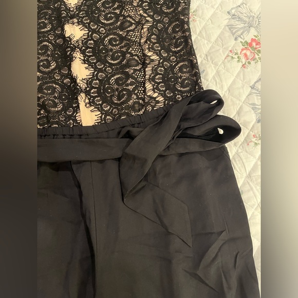 Elevenses Lace Medley Black Jumpsuit size 6 Anthropologie - Picture 8 of 11